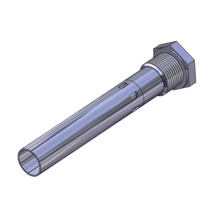 Valfonta 260 steam injector, 316 stainless steel tube with suction holes and male thread